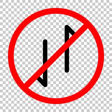 Yukarı ve aşağı okları, download ve upload. Doğrusal, ince anahat. Siyah kırmızı uyarı işareti şeffaf arka plan ile nesnesinde izin yok