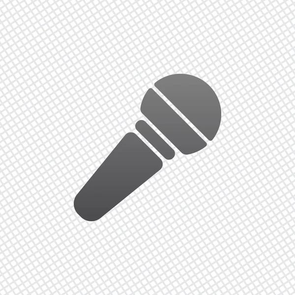 El mikrofon simgesi. Kılavuz arka plan üzerinde