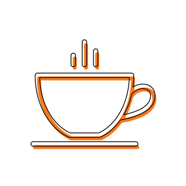 Simple Cap Coffee Tea Linear Icon Thin Outline Isolated Icon — Stock Vector