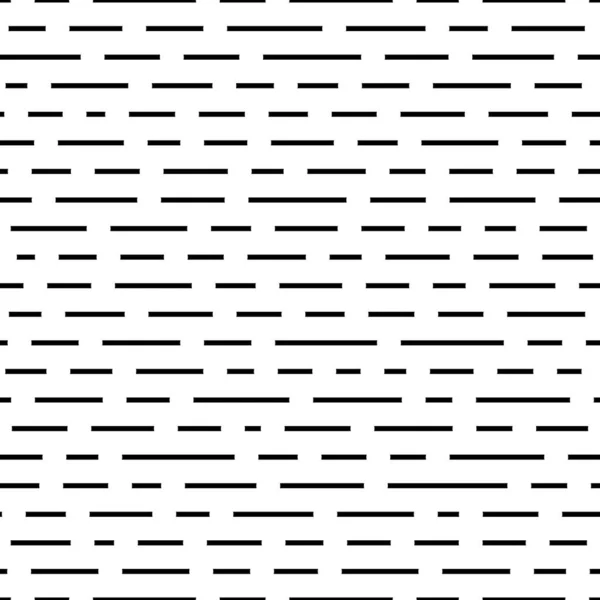 Black Dashed Lines Seamless Pattern Simple Background — Stock Vector