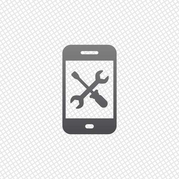 Phone Repair Service Icon Grid Background — Stock Vector