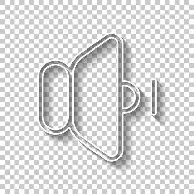 güç dk kutsal kiþilerin resmi. Gölge şeffaf arka plan üzerinde beyaz anahat işaretiyle