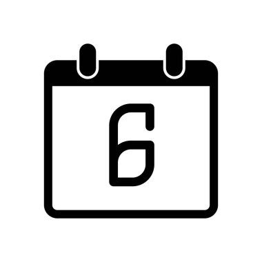 6 gün, basit simge takvim