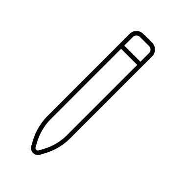 Basit kalem. Doğrusal, ince anahat