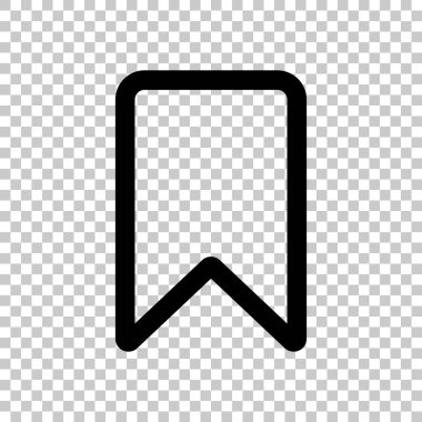 basit anahat yer işareti. Saydam arka plan üzerinde. Siyah nesne