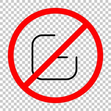 Paylaşımı, oturum açma veya indir. Çapraz ok Meydanı içine. Siyah kırmızı uyarı işareti şeffaf arka plan ile nesnesinde izin yok