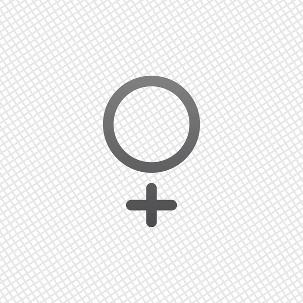 Símbolo Género Símbolo Lineal Icono Las Mujeres Simples Sobre Fondo — Vector de stock