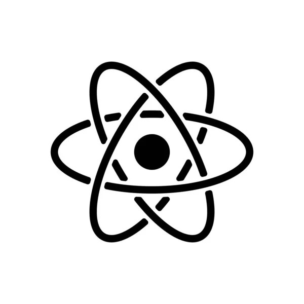 Vědecké Atom Symbol Jednoduchá Ikona — Stockový vektor