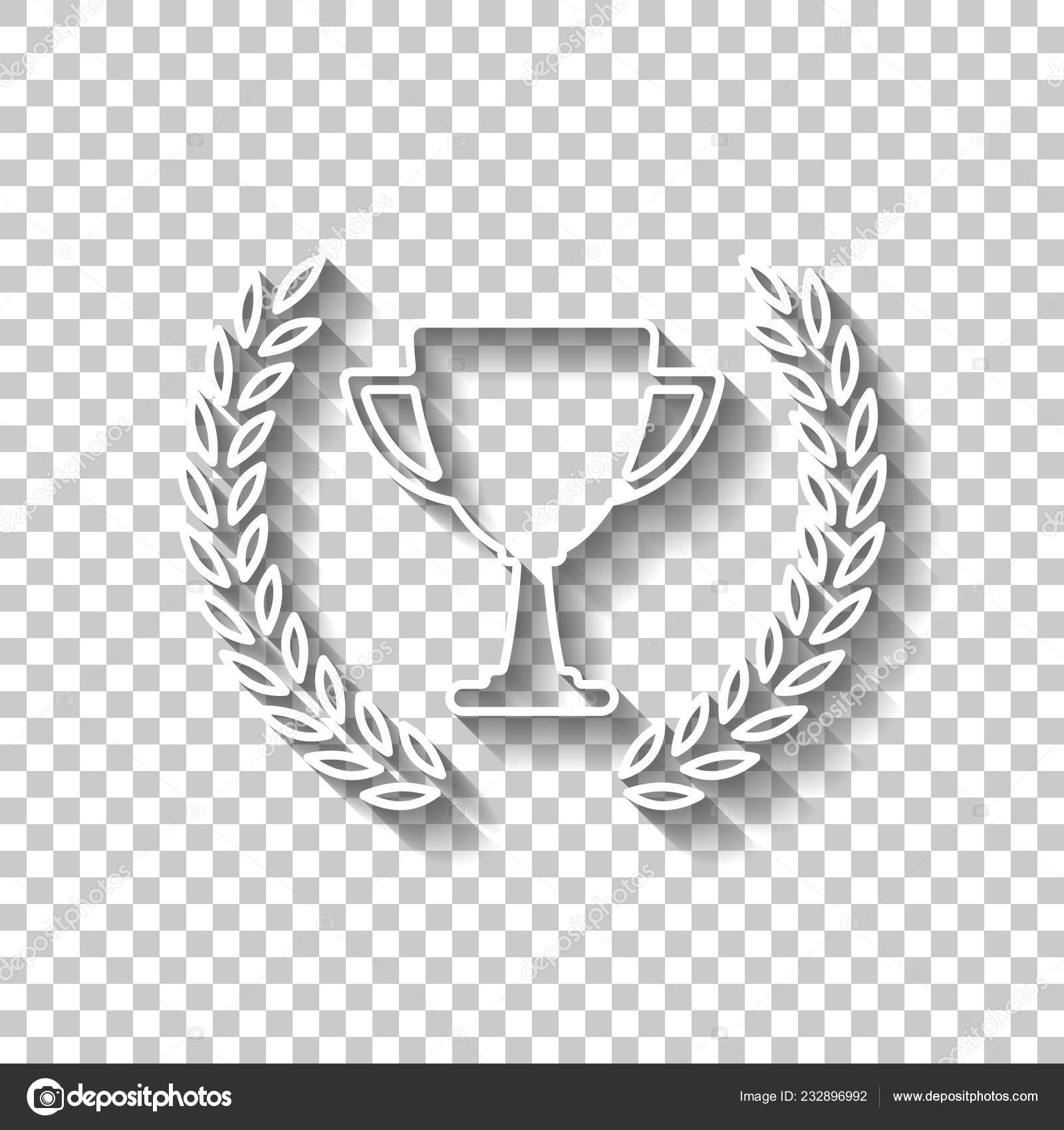 Champions Cup Laurel Wreath Simple Icon White Outline Sign Shadow Vector Image By C Fokas Pokas Vector Stock Champions Cup Laurel Wreath Simple Icon White Outline Sign Shadow Vector Image By C Fokas Pokas Vector Stock