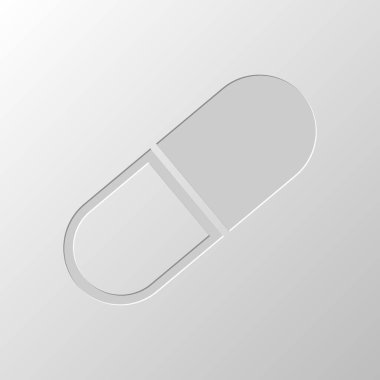 Tablet simgesi. Kağıt tasarımı. Düzenlenen sembolü. Çekirdeksiz stili