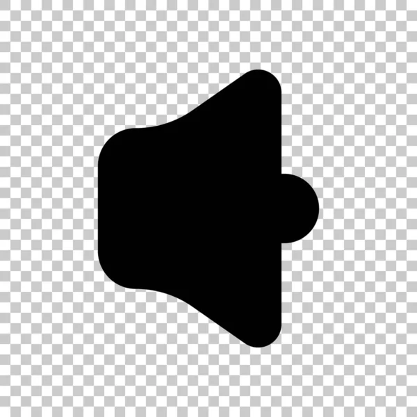 Volumen Simple Max Sumbol Negro Sobre Fondo Transparente — Archivo Imágenes Vectoriales