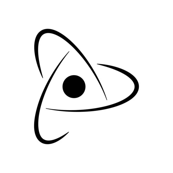 bilimsel atom sembolü, yaratıcı logo, basit simgesi