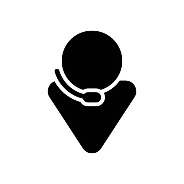 Centre Appel Symbole Masculin — Image vectorielle