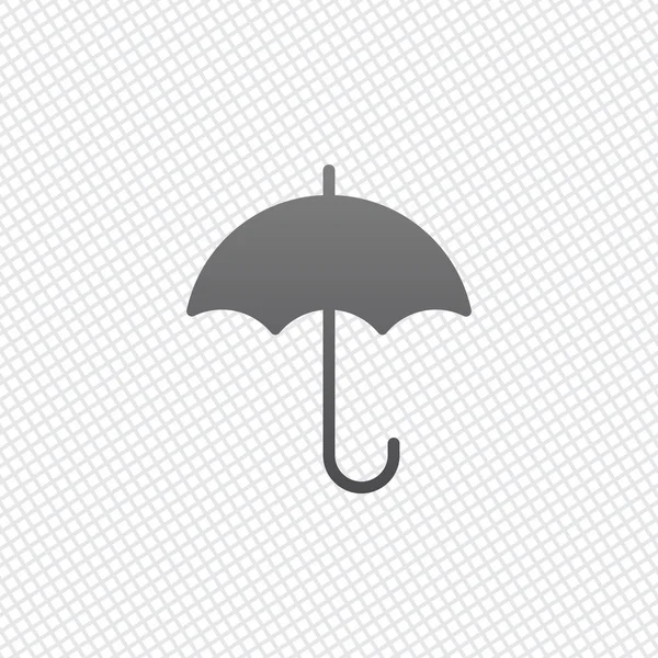 Paraply Ikonen Rutnätet Bakgrund — Stock vektor