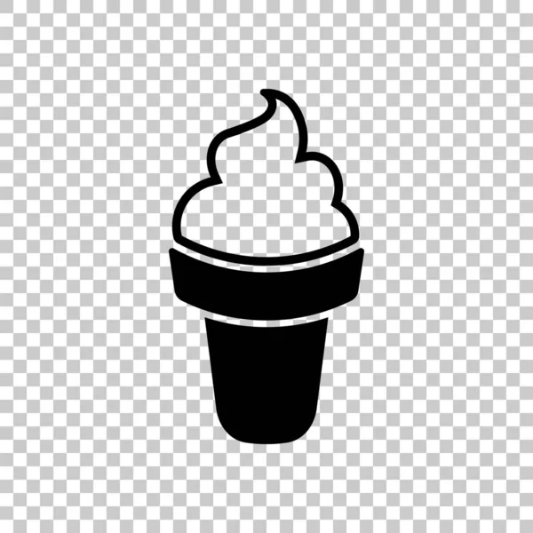 Scoop Of Blue Ice Cream In A Waffle Cup, Ice Cream, Icon, Logo PNG