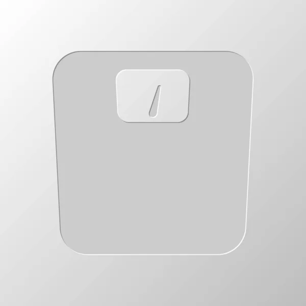 Silhouette Der Gewichte Einfaches Symbol Papiergestaltung Abgeschnittenes Symbol Stilbruch — Stockvektor