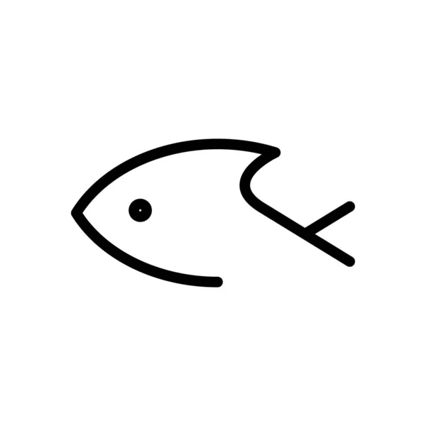 กษณ ปลา กษณ นเด กษณ งเส ไอคอนส าบนพ นหล ขาว — ภาพเวกเตอร์สต็อก