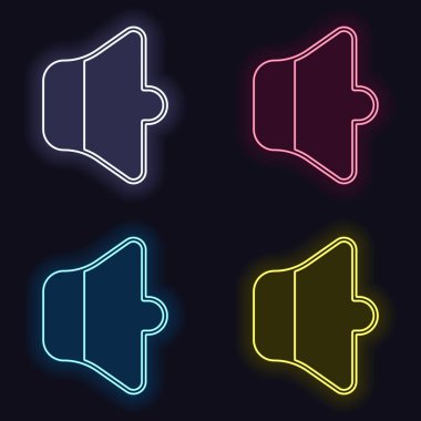 Basit birim dk. neon işareti ayarlayın. Koyu arka plan üzerinde casino tarzı. Seamless modeli