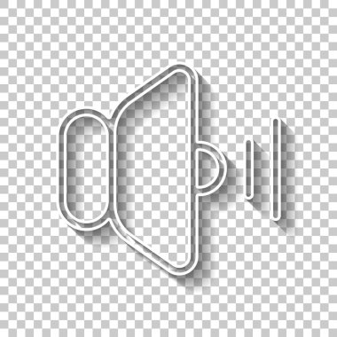 güç orta kutsal kiþilerin resmi. Gölge şeffaf arka plan üzerinde beyaz anahat işaretiyle