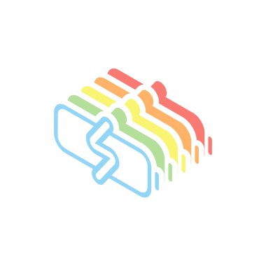 Basit şarj pil, şarj düzeyi. Beyaz arka plan üzerinde renkli izometrik simgeler yığını