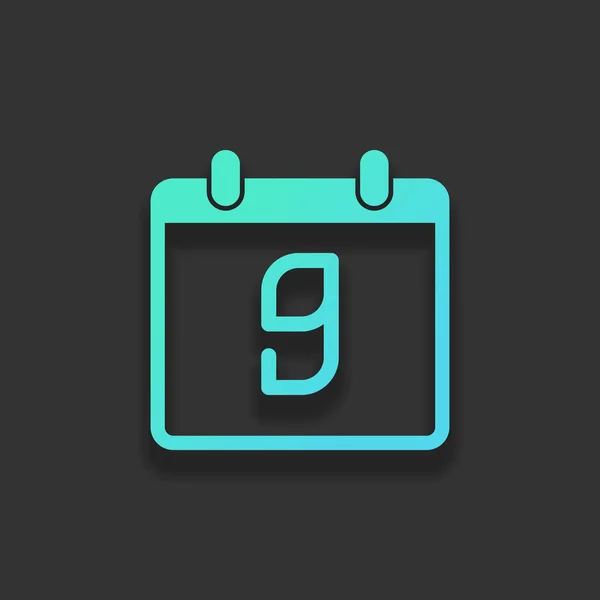 Kalender Mit Tagen Einfaches Symbol Farbenfrohes Logo Konzept Mit Sanftem — Stockvektor