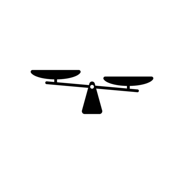 Silhuetten Skala Enkel Symbol — Stock vektor