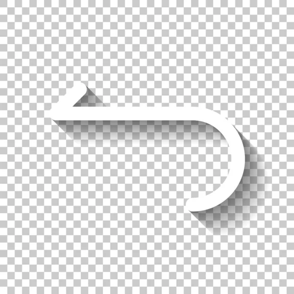 Einfacher Pfeil Rückwärts Navigationssymbol Lineares Symbol Mit Dünnem Strich Einzeiliger — Stockvektor