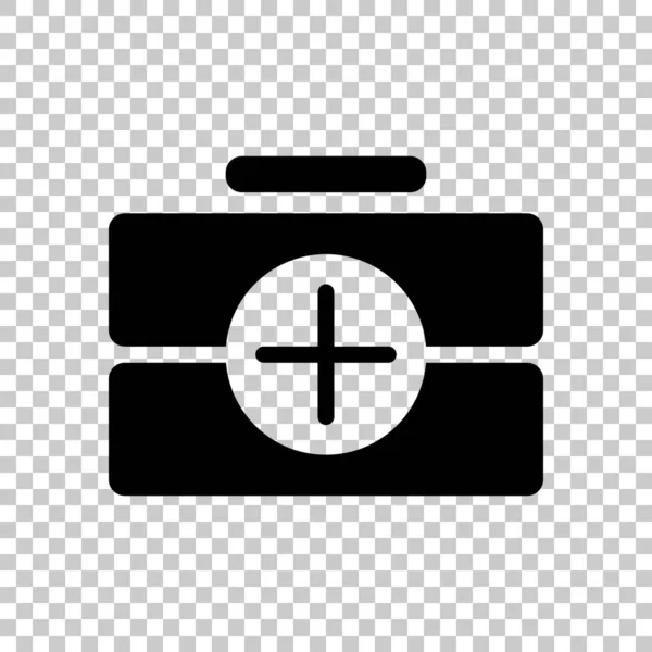 Verbandskasten Einfaches Symbol Auf Transparentem Hintergrund — Stockvektor