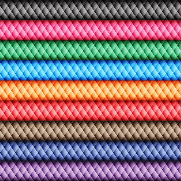 Rombo Colores Montañas Patrón Sin Costuras Paleta Colores — Vector de stock