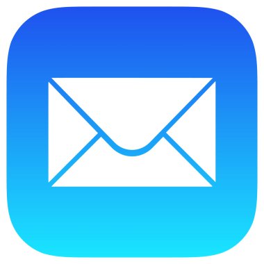 Apple Posta Logosu, Apple Posta Logosu, Şeffaf Arkaplanda Posta Uygulaması Simgesi, Posta Simgesi Vektörü, Svg ve Png