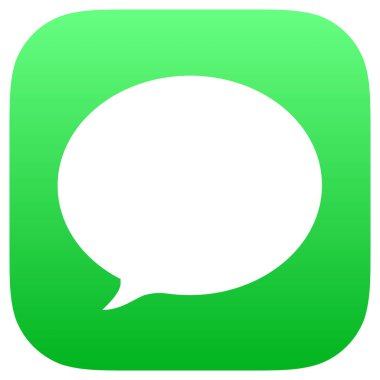 Apple Mesajlar Logosu, Apple Mesajlar Logosu, Şeffaf Arkaplanda İleti Uygulaması Simgesi, İleti Simgesi Vektörü, Svg ve Png