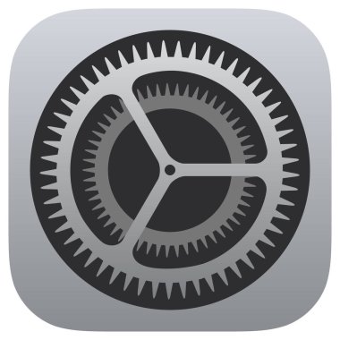 Apple Ayarları Logosu, Apple Ayarları Logosu, Şeffaf Arkaplanda Ayarlar Simgesi, Ayarlar Simgesi, Svg ve Png