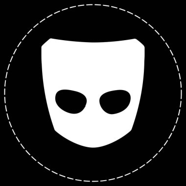 Modern UI Tasarımı için Beyaz Çizgili Çember Öğütücü Simgesi Eşsiz Tasarım Vektör Logosu