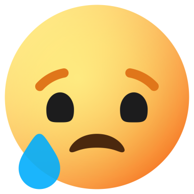 Facebook Üzgün Emoji, Facebook Üzgün Tepki