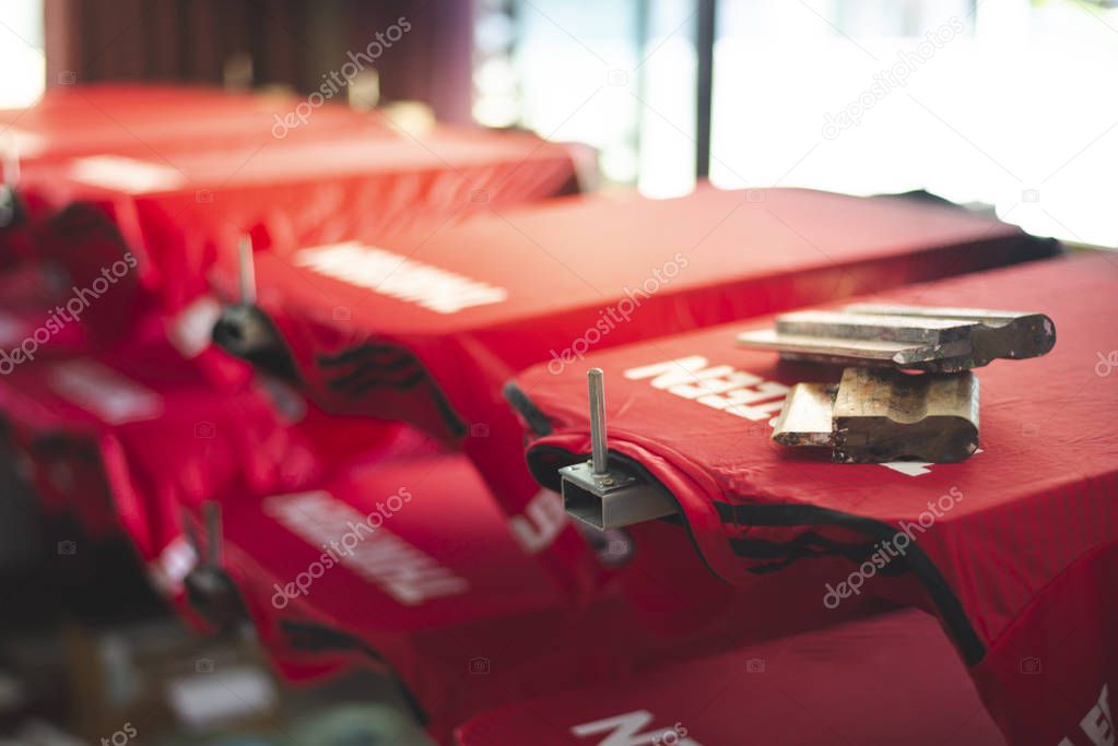 Red t shirt screen printing