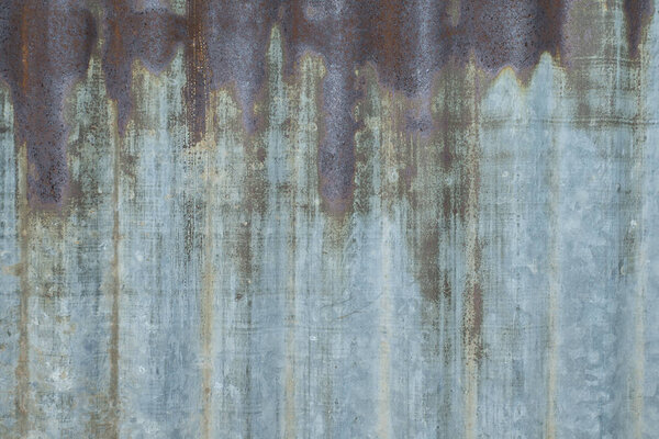 Rusty zinc, Texture background.