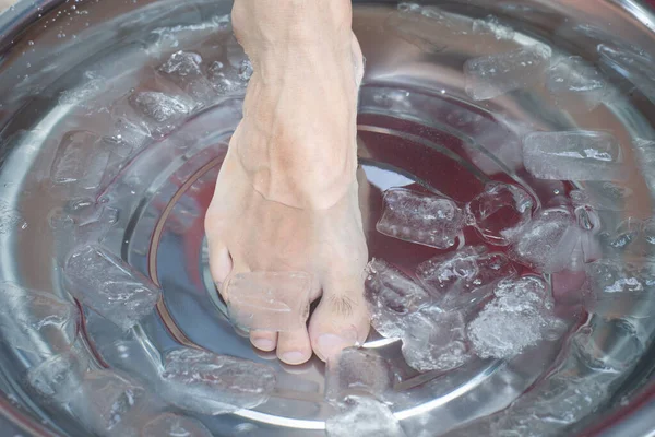 Foot care, Soak your feet in cold water, Reduce injury.