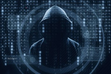 Veri güvenliği konseptinde genç bir hacker