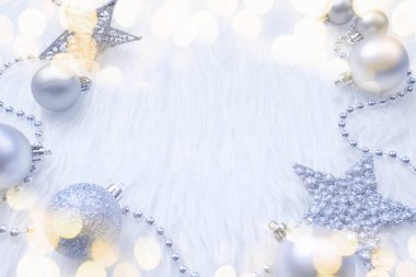 Yeni yıl süslemeleri ile yeni yıl arka plan