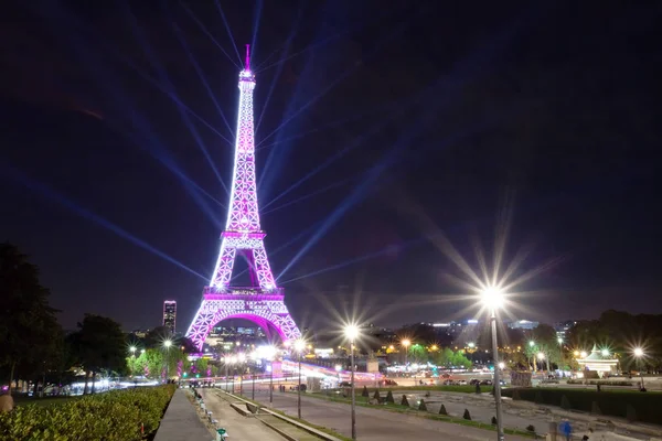 Paris França Outubro 2018 Vista Torre Eiffel Durante Festival Para — Fotografia de Stock