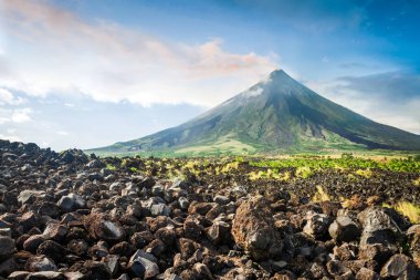 Mayon Volcano is an active stratovolcano in the Philippines. clipart