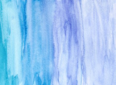 Suluboya mavi arka plan el çekilmiş