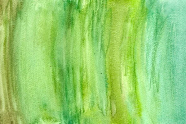 Ręcznie Rysowane Akwarela Backgorund Zielony — Zdjęcie stockowe