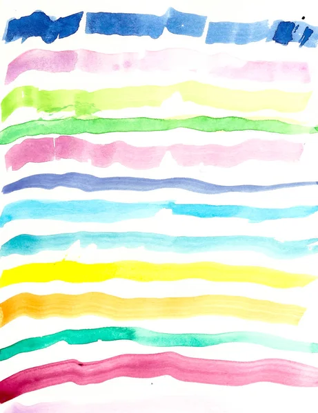 手描き水彩のライン背景 パターン — ストック写真