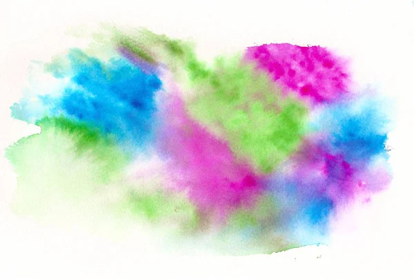 Pink Blue Green Watercolor Background — Stock Photo, Image
