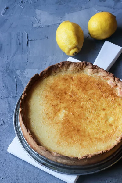 Hausgemachte Zitronenfrucht Torte — Stockfoto