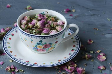 pembe Gül tomurcukları kurutulmuş