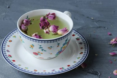 pembe Gül tomurcukları kurutulmuş