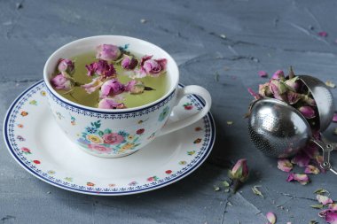 pembe Gül tomurcukları kurutulmuş