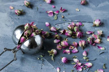 pembe Gül tomurcukları kurutulmuş